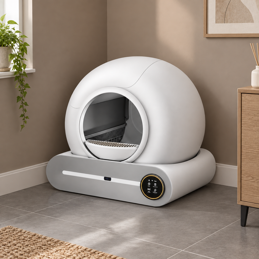 Litière pour chat autonettoyante XXL 65L Désodorisation ionique électrique